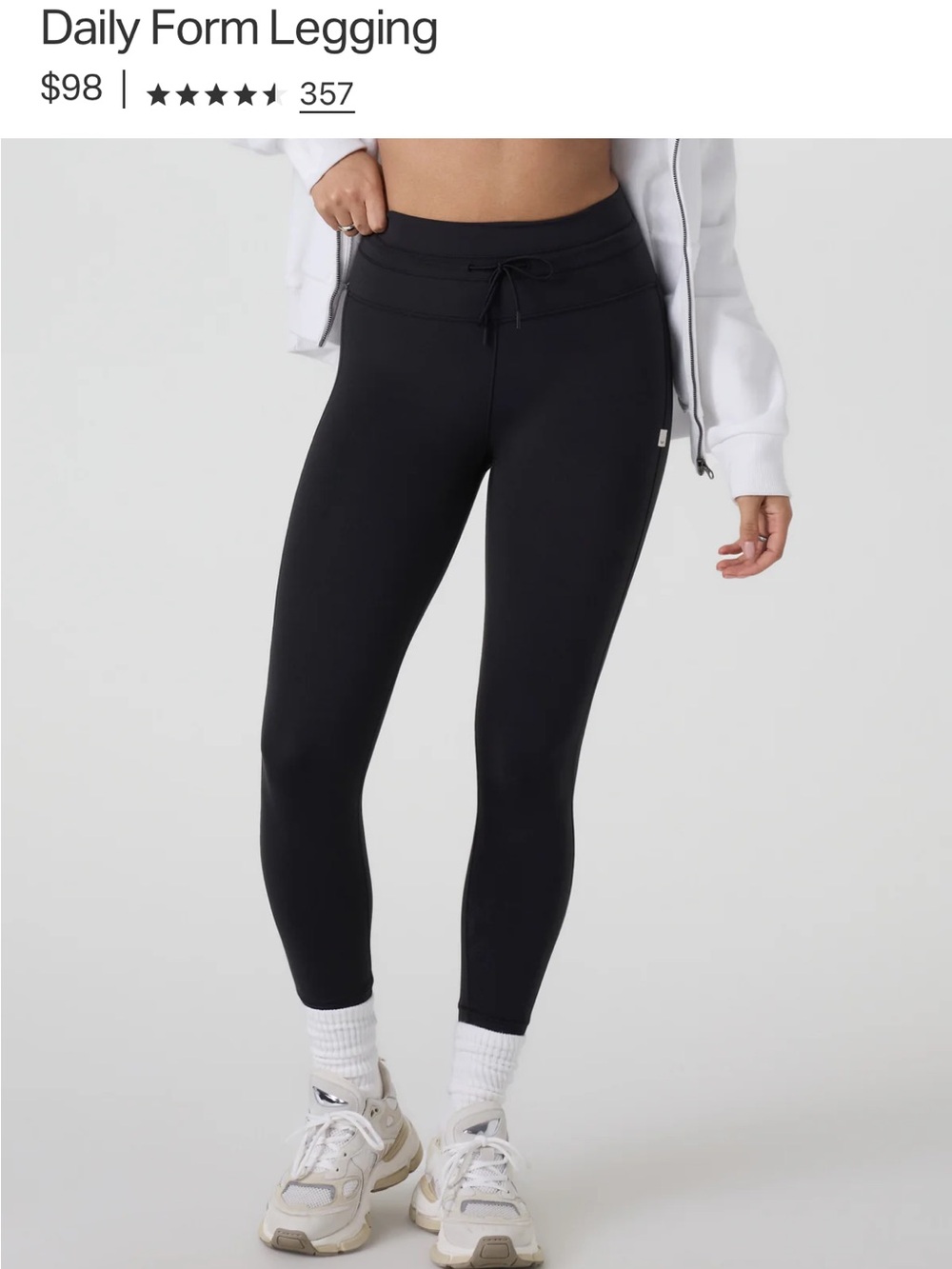 Vuori Daily Form Legging in Black